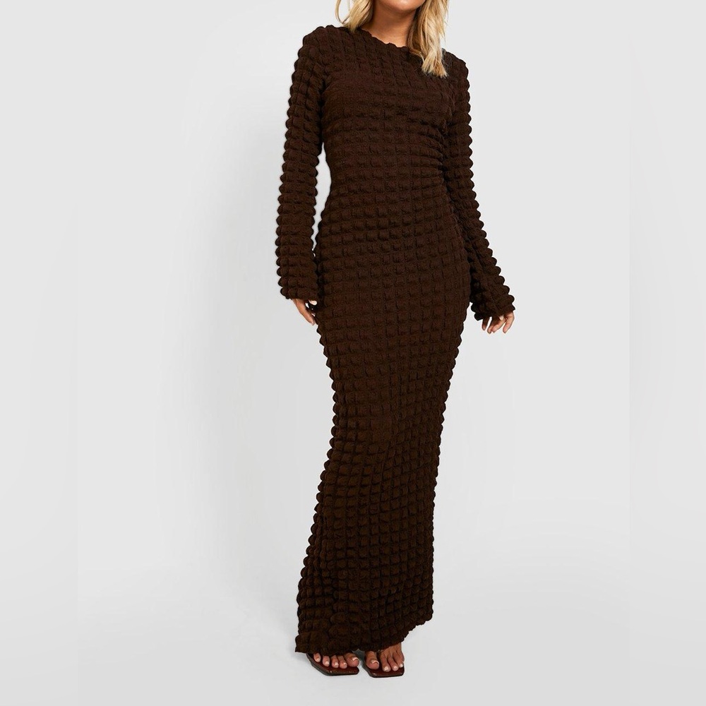 Bubble Texture Maxi Dress
